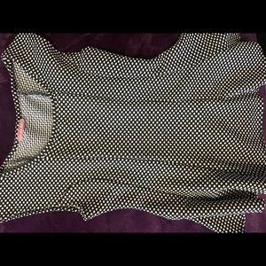 Polka dot medium flare dress shirt